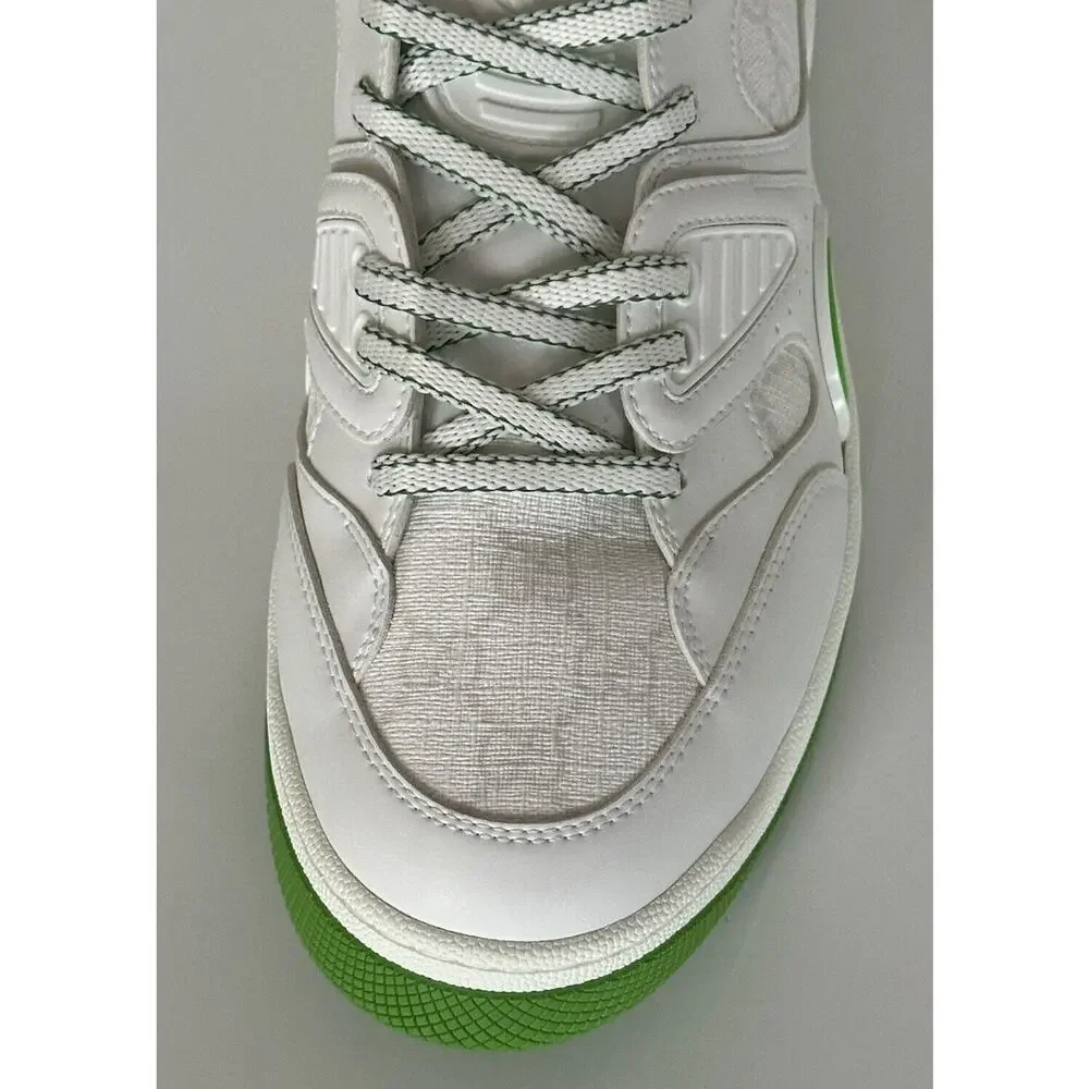 Gucci Demetra GG Men's Low-top Green/White Sneakers 6.5 US (Gucci 6) 698785 NIB